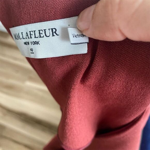 M.M. Lafleur Women's Size 10 Rust the Pauline Dress Midi Length Sleeveless - Picture 9 of 10